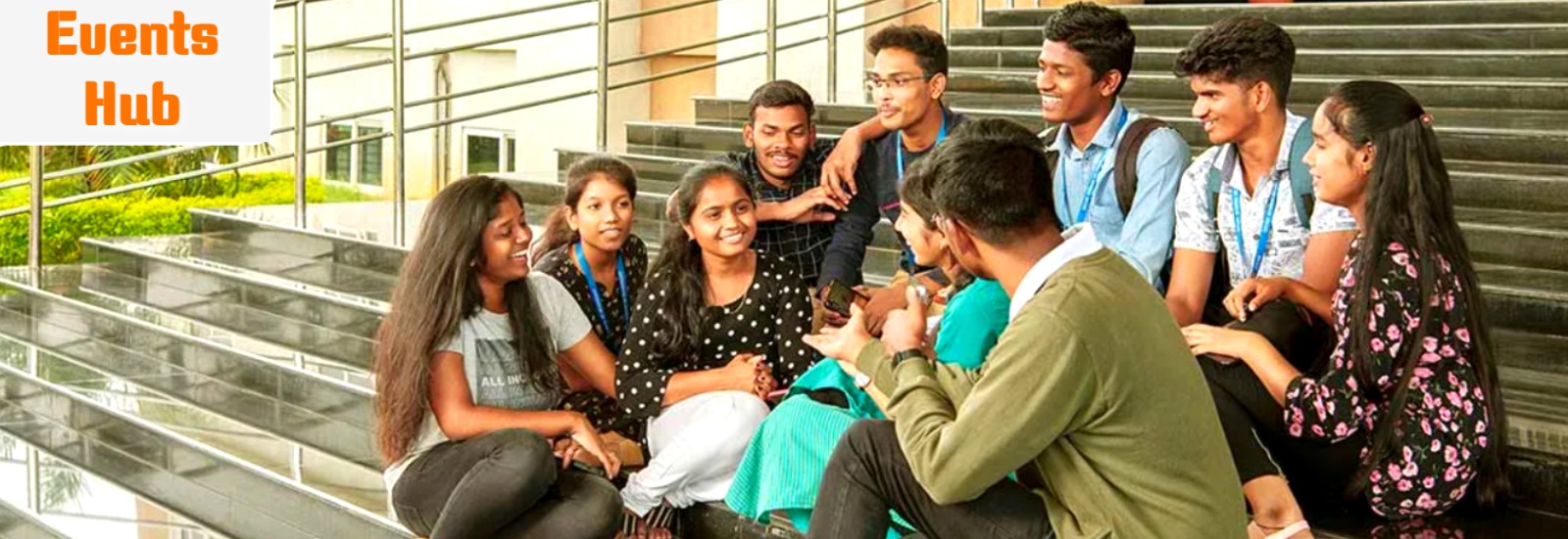 Students at an event